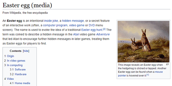Wikipedia Easter egg media 4